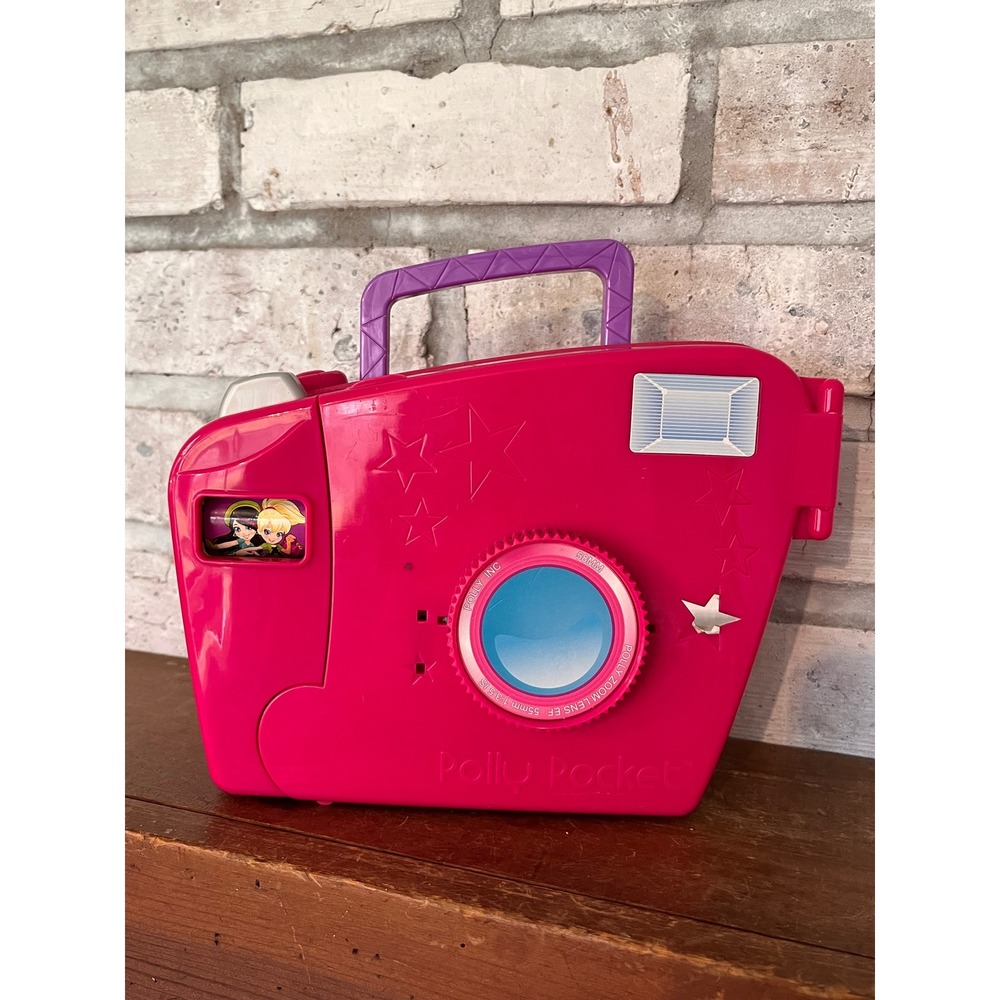 Vintage 2010 Polly Pocket Pop 'N Lock Fashion Change Photo Booth Playset